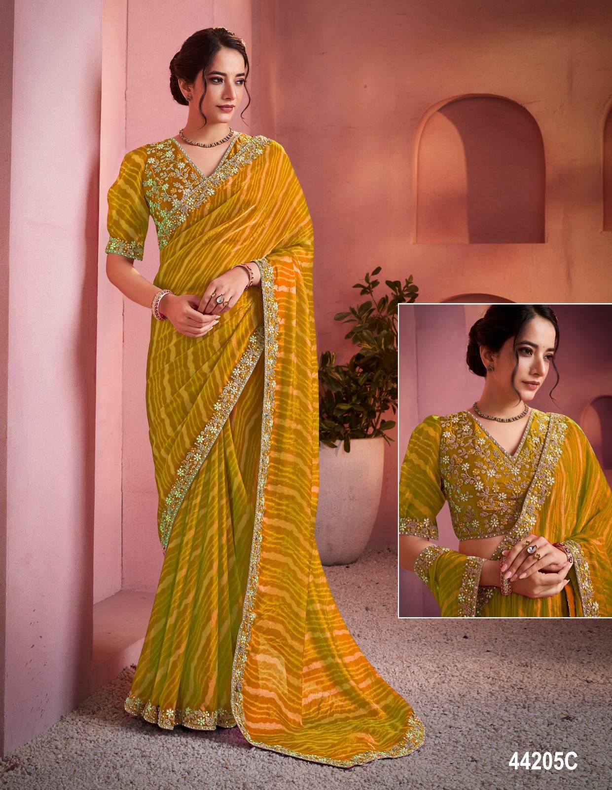 NORITA 44200 LEHR by MAHOTSAV 44205 to 44213 series Indian Traditional Wear Silk sarees At Wholesale Price